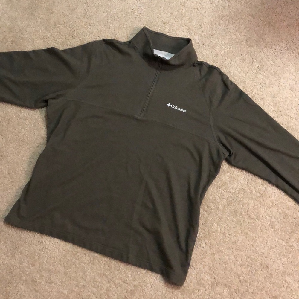 Green Columbia Sportswear Quarter-Zip Jacket
